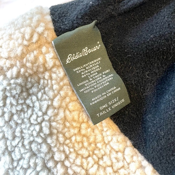 ❄️ Men’s Eddie Bauer Wool Hat w/Faux Sherpa and Fleece Lining - Picture 5 of 6
